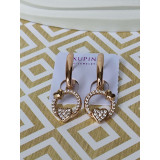 Сережки xuping підвіски серденько з камінням