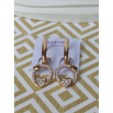 Сережки xuping підвіски серденько з камінням