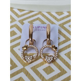 Сережки xuping підвіски серденько з камінням