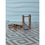 Сережки xuping прямокутні з камінням