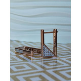 Сережки xuping прямокутні з камінням