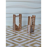 Сережки xuping прямокутні з камінням