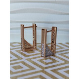 Сережки xuping прямокутні з камінням