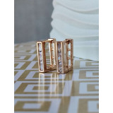 Сережки xuping маленькі прямокутні з камінням