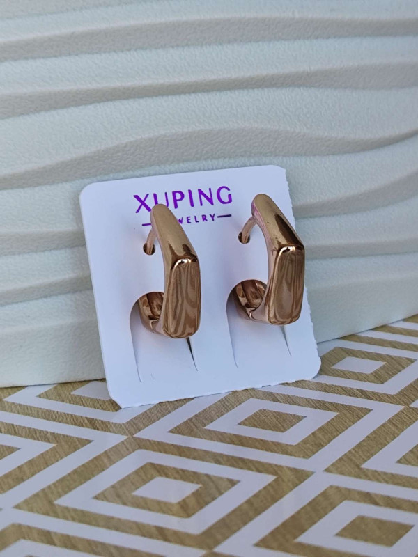Сережки xuping кутаста форма