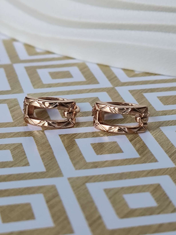 Сережки-кільця xuping позолочені