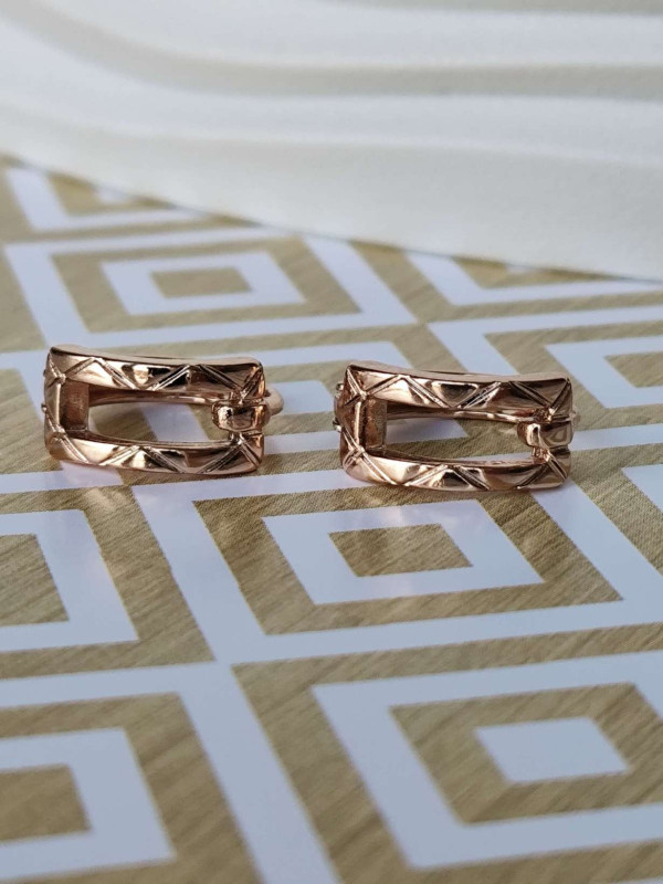 Сережки-кільця xuping позолочені