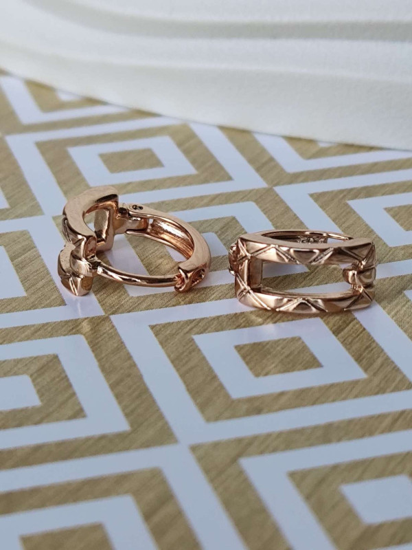 Сережки-кільця xuping позолочені