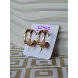 Сережки-кільця xuping позолочені