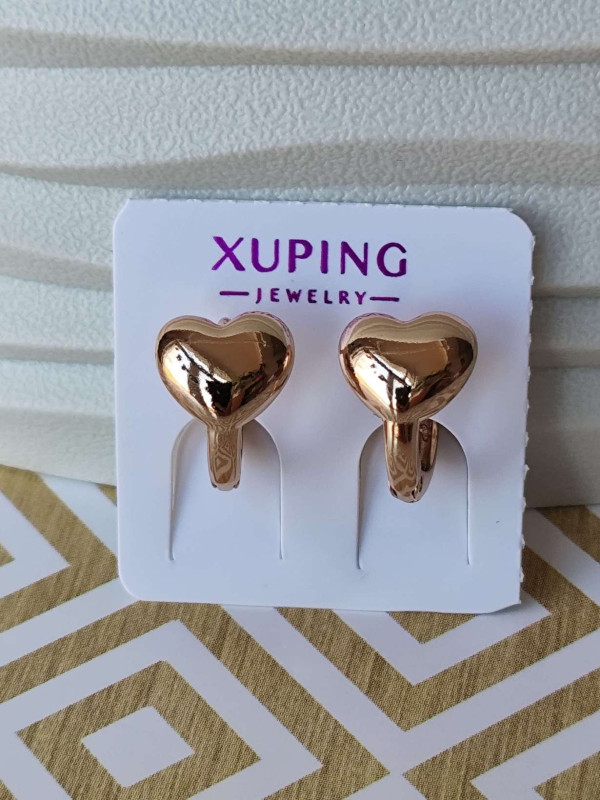 Сережки-кільця xuping серця