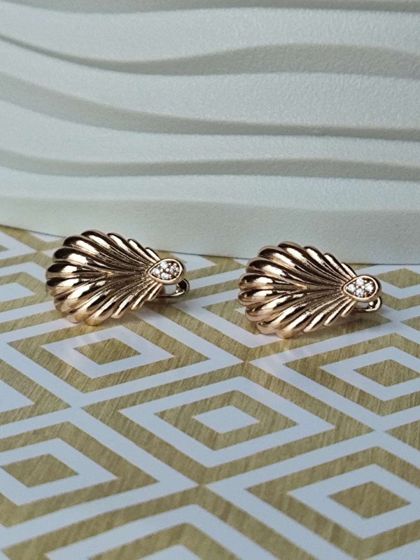 Сережки xuping мушлі з камінцями