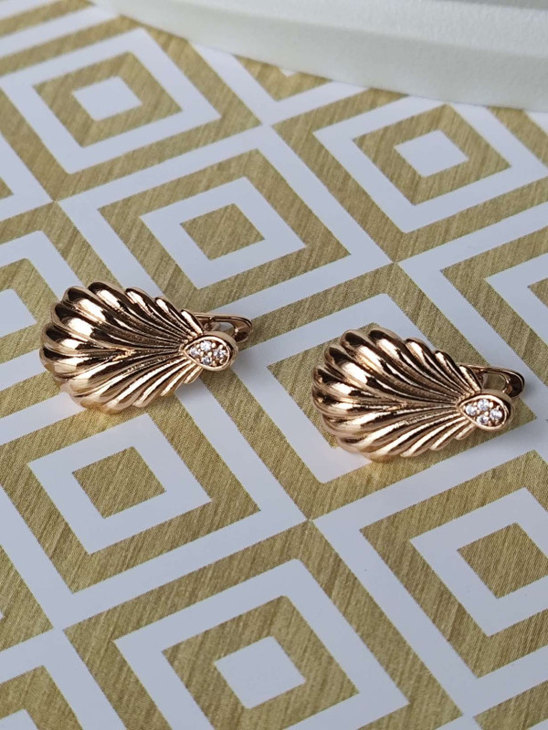 Сережки xuping мушлі з камінцями