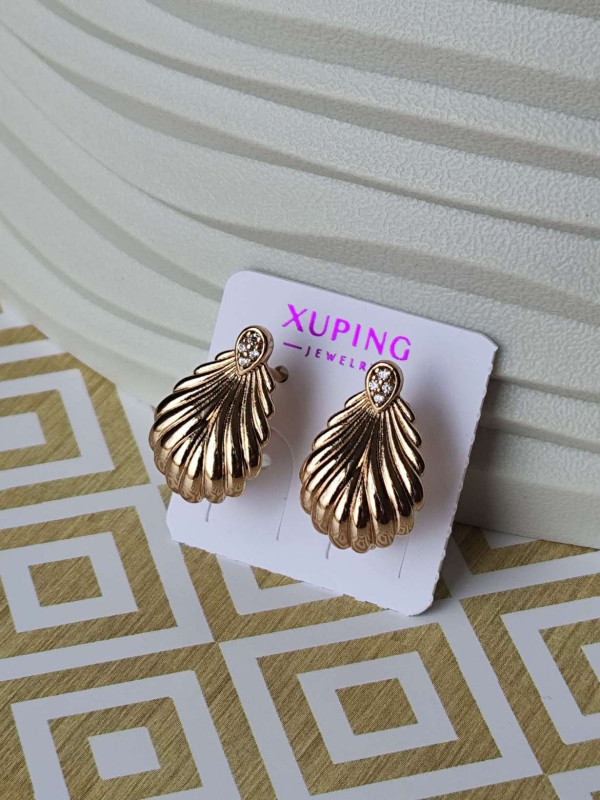 Сережки xuping мушлі з камінцями