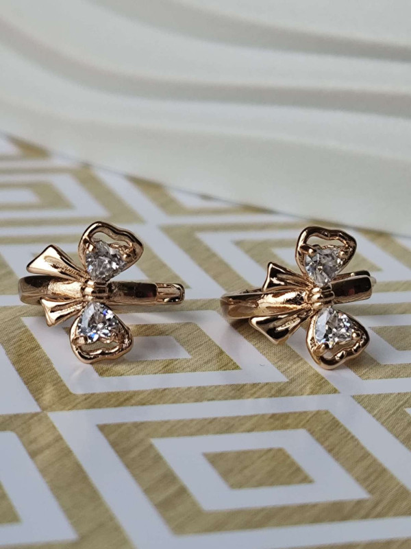 Сережки дитячі xuping бантики з камінцями