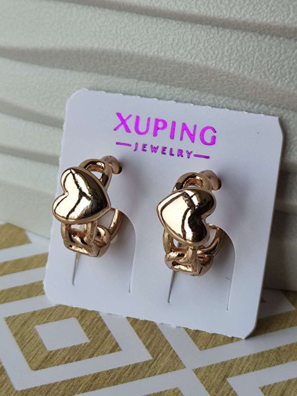 Сережки xuping із серцем