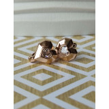 Сережки xuping у формі серця з камінцем