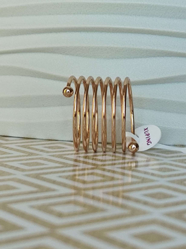 Кільце Xuping з позолотою 18K у формі спіралі