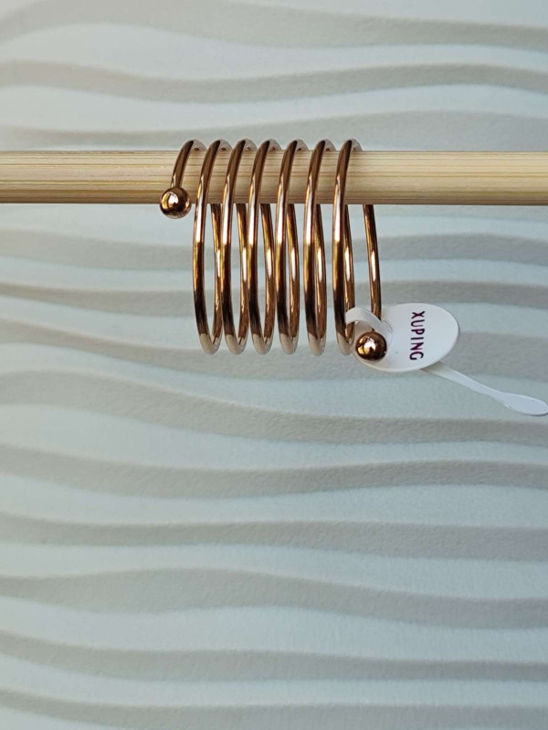 Кільце Xuping з позолотою 18K у формі спіралі