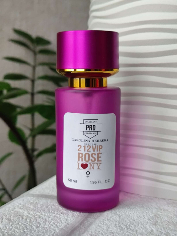 Парфуми жіночі, аромат за мотивами 212 VIP Rose Love NY (58 мл)