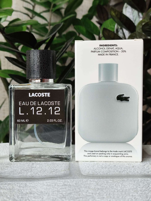 Парфуми чоловічі, аромат за мотивами L.12.12 Blanc (60 мл) голограма