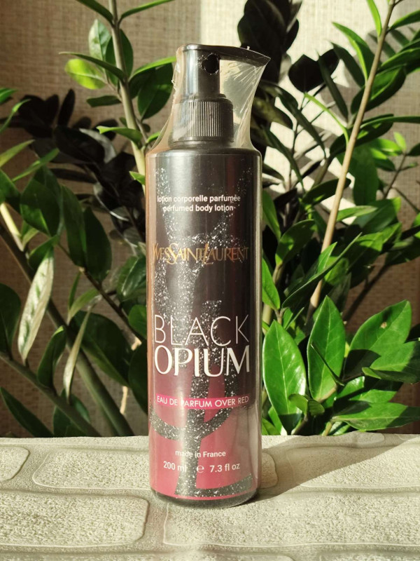 Парфумований лосьйон для тіла, аромат за мотивами Black Opium Over Red (200 мл)